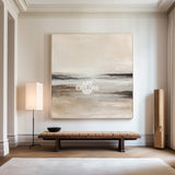 Natural Haze Landscape Wall Art | Large Textured Minimalist Canvas ArtExplore