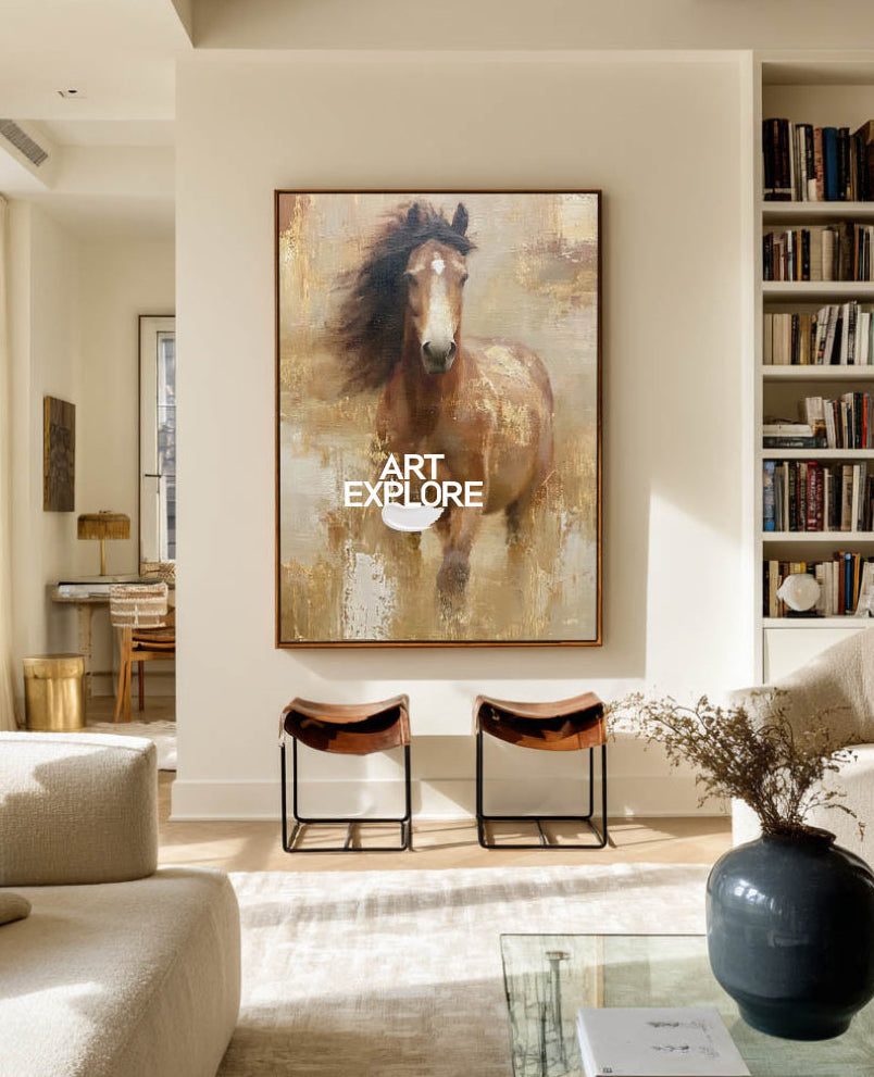 Brown Horse Painting #ANH73