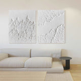 3D White Abstract Art Minimalist Art Large Abstract Modern Minimal Wall Art For Sale