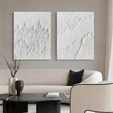 3D White Abstract Art Minimalist Art Large Abstract Modern Minimal Wall Art For Sale