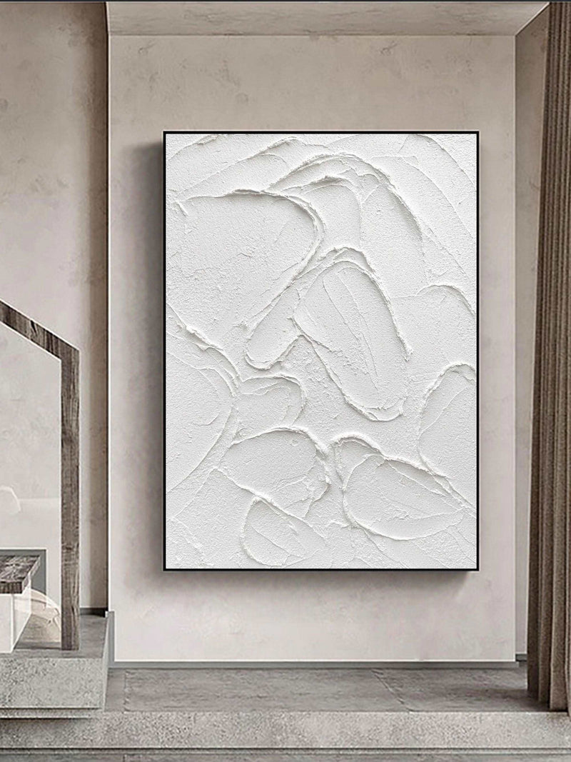 white wall art white 3D Textured art white textured wall art white abstract art painting white abstract painting white abstract wall art