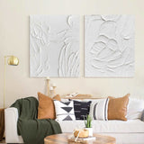3D White Abstract Art Minimalist Art Large Abstract Modern Minimal Wall Art For Sale