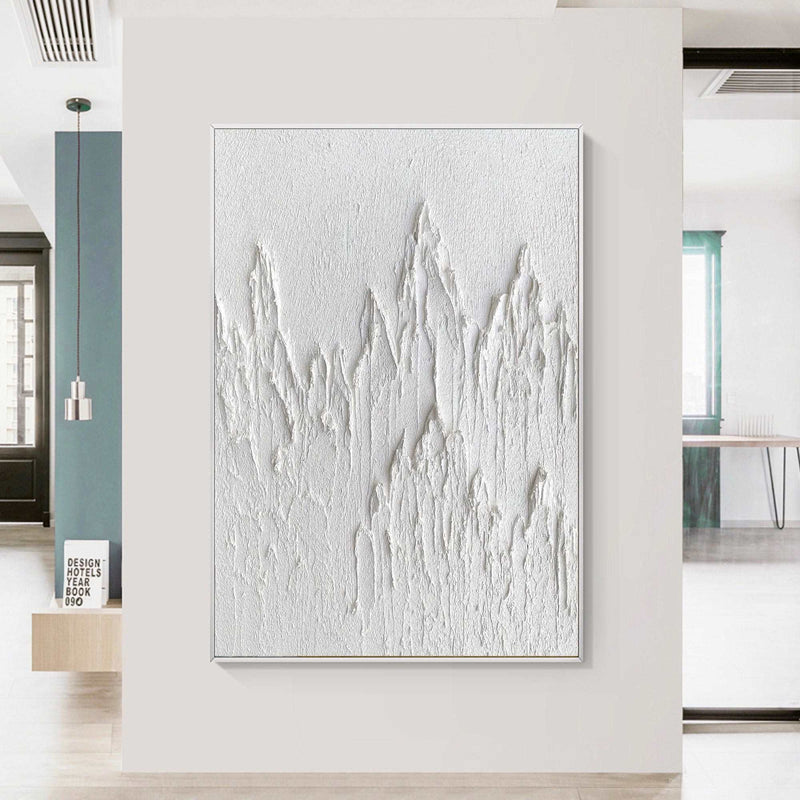 white wall art white 3D Textured art white textured wall art white abstract art painting white abstract painting white abstract wall art