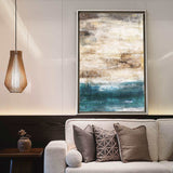 Acrylic Abstract Beach Painting On Canvas Extra LargeAcrylic Seascape Paintings Large Vertica Wall Art