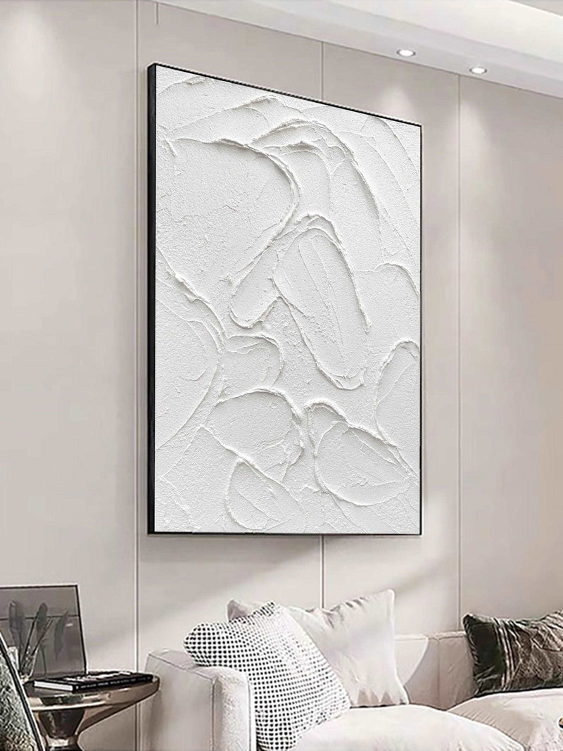 white wall art white 3D Textured art white textured wall art white abstract art painting white abstract painting white abstract wall art