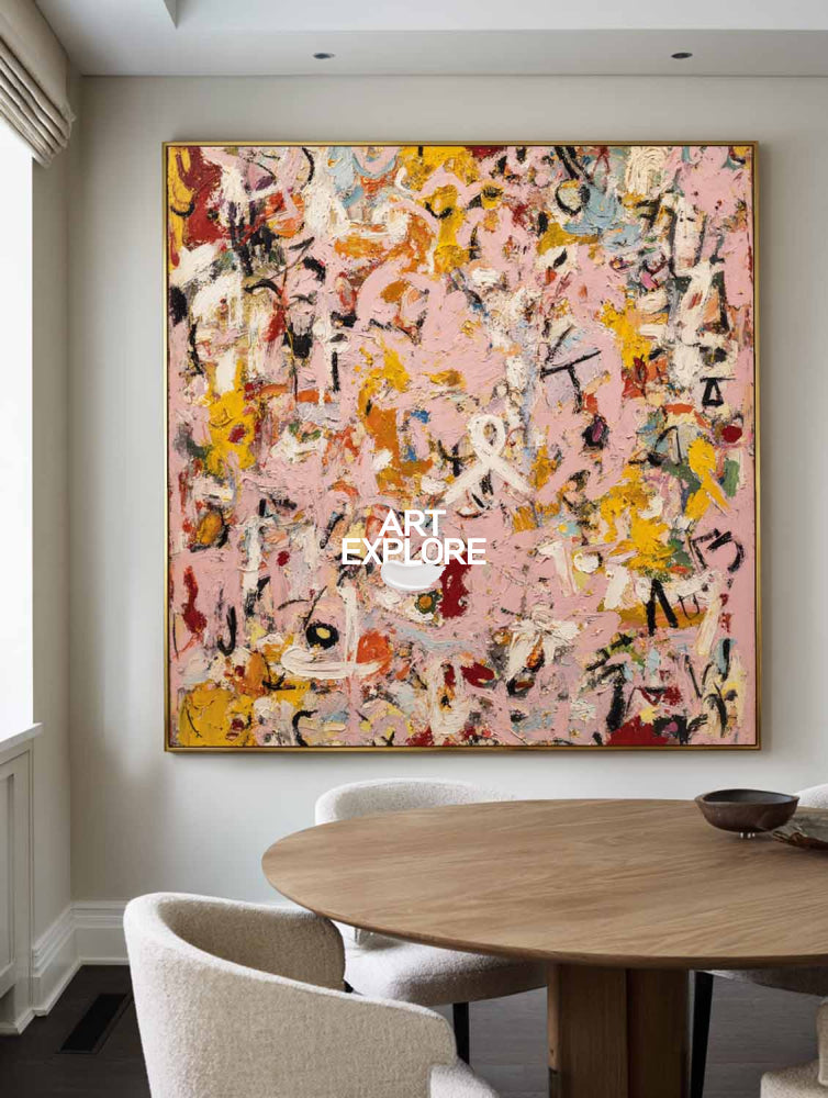 Original Hand-Drawn Graffiti Meadow Art - Customizable Extra Large Wall Art