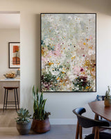 Original Large Sage Green Abstract Painting Soft Color Textured Oil | ArtExplore