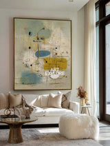 Original Wabi-Sabi Sage Green Abstract Wall Art Large Textured Oil | ArtExplore