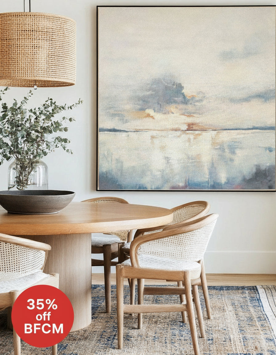 Oversize Blue Landscape Abstract Canvas Art Original Abstract Paintings Texture Art Painting For Sale
