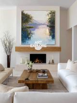 Peaceful Handmade Landscape Painting for Hotel or Home Walls – ArtExplore
