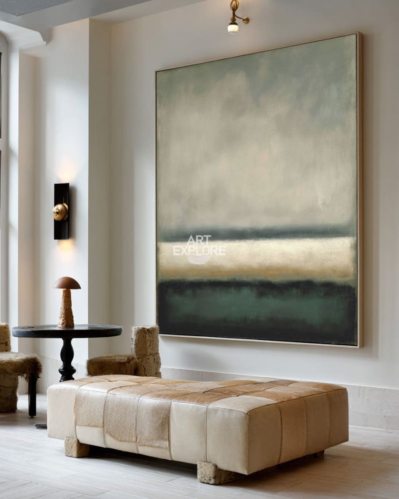 Rothko Style Minimalist Painting | Large Vertical Luxury Wall Art ArtExplore