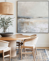 Soft Cloud Haze Landscape Painting | Handmade Textured Wall Art ArtExplore