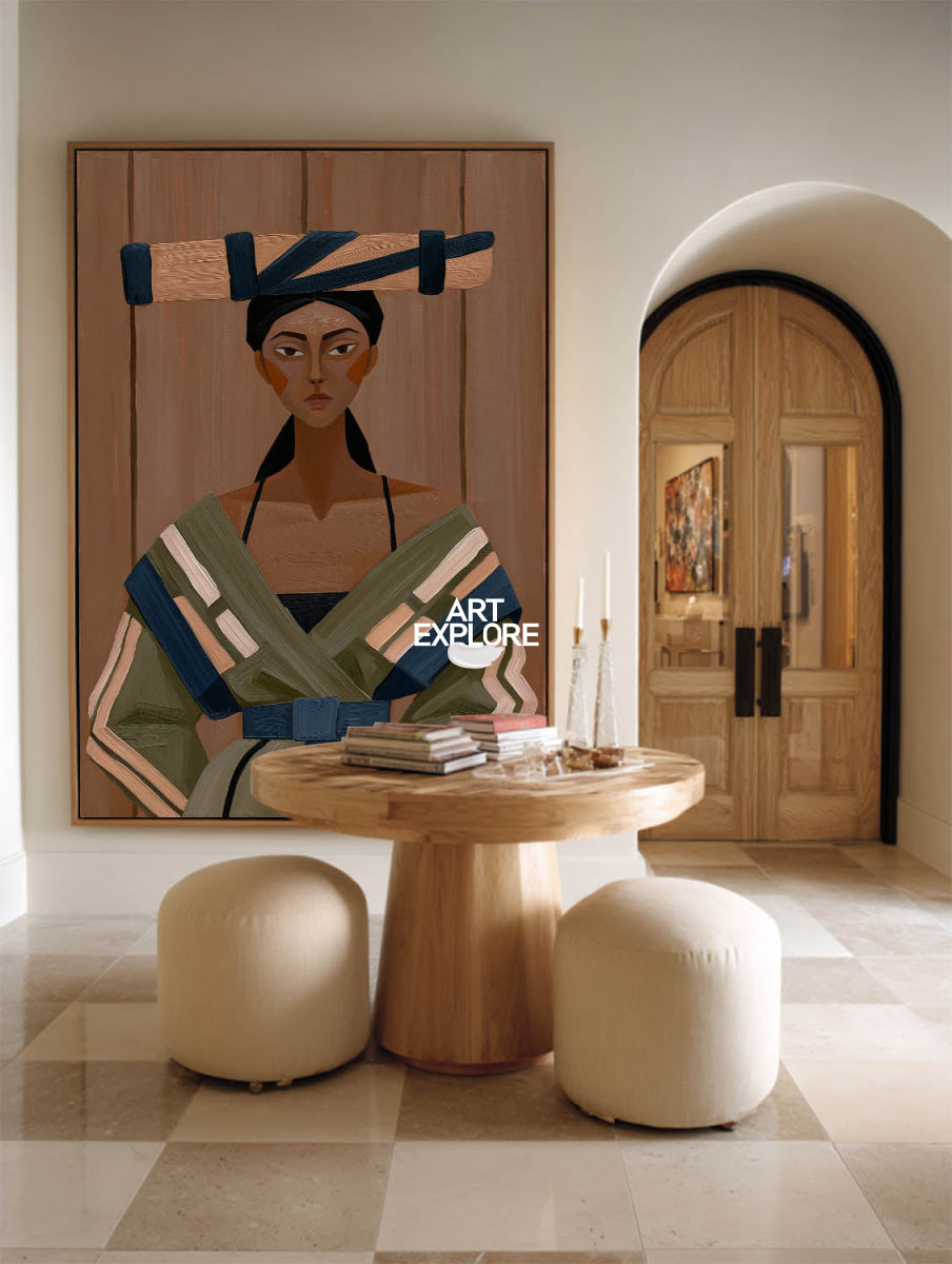 Elegant Woman Wall Art #ABAV846