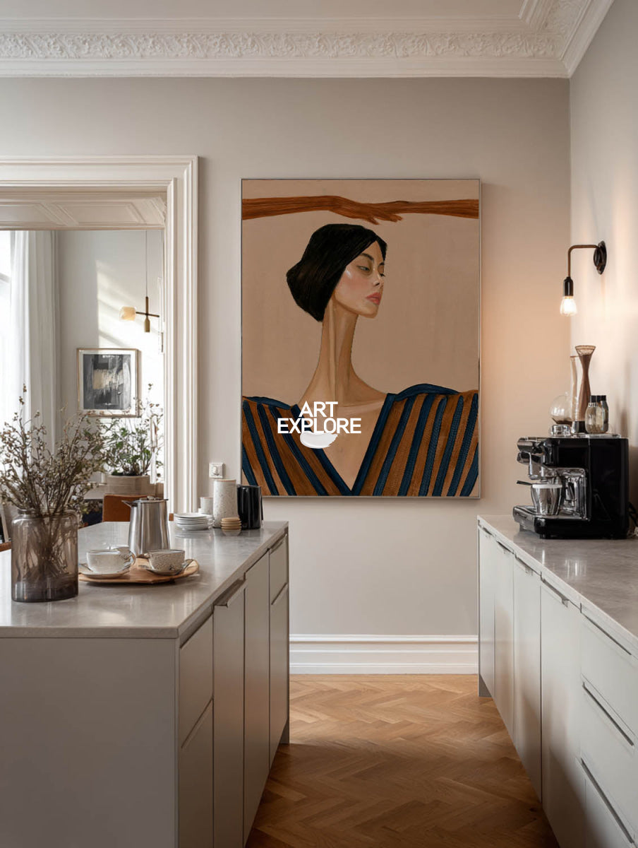 Elegant Woman Wall Art #ABAV842
