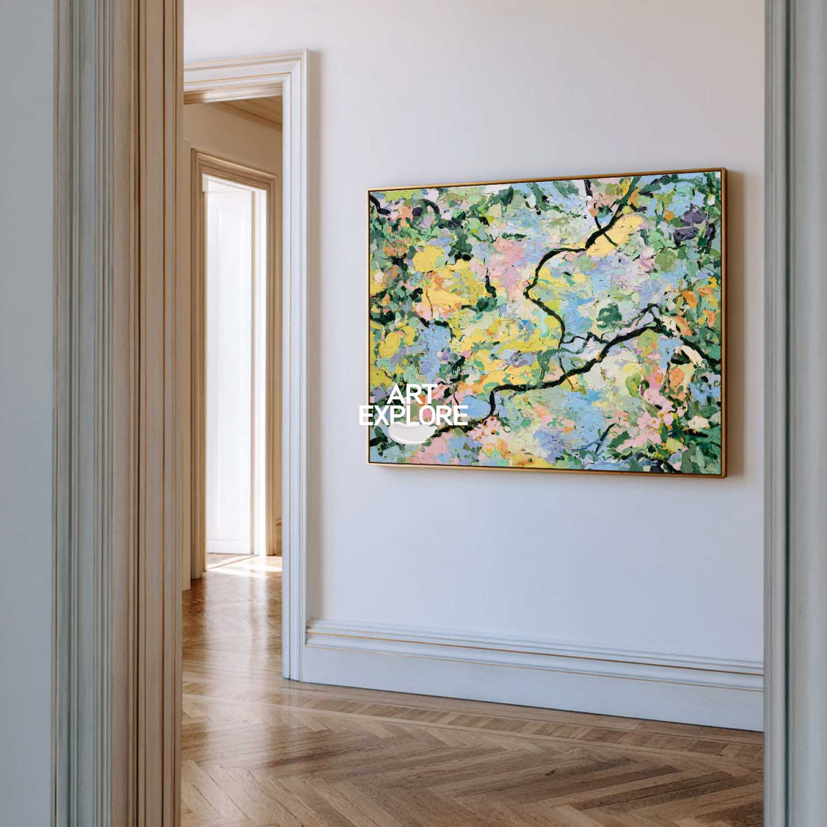 Colorful Abstract Wall Art For Modern Living Room And Dining