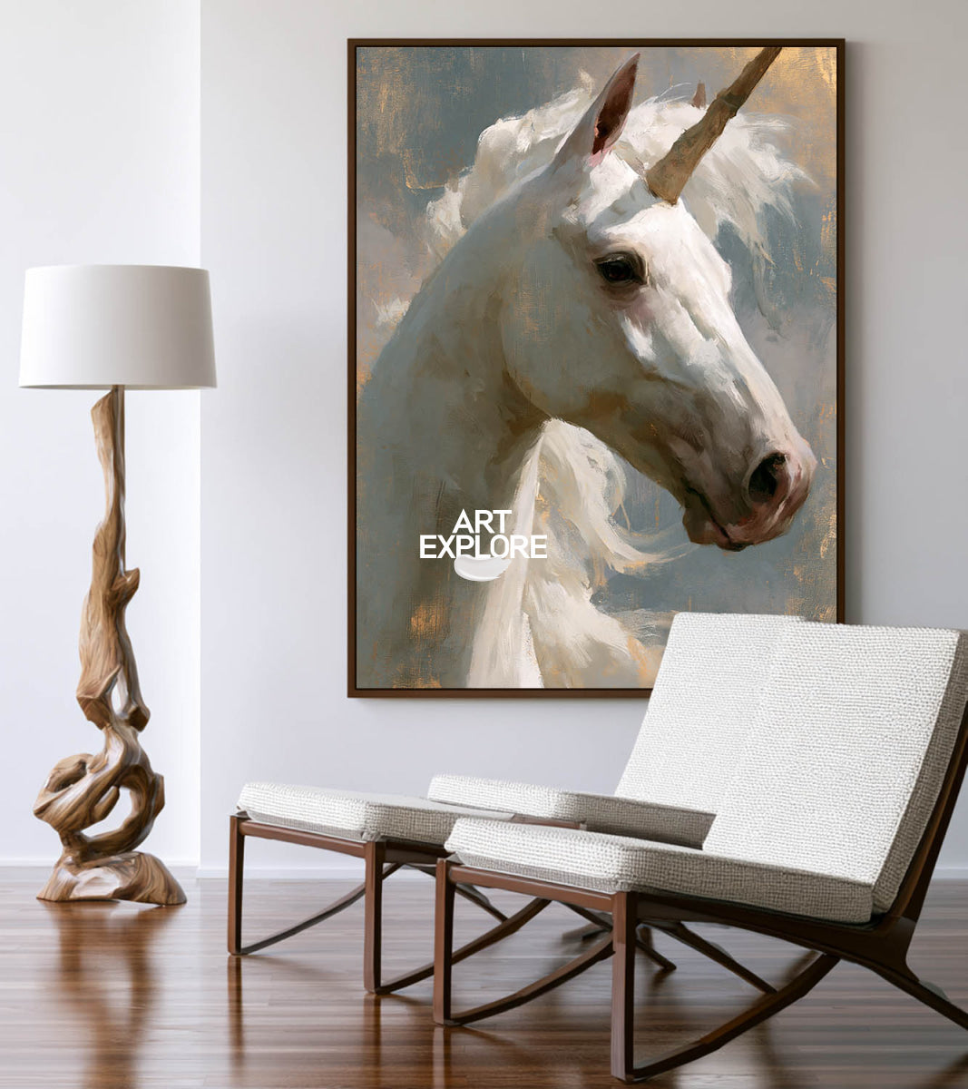 White Horse Wall Art #ANH75