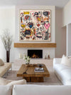 Street Art Inspired Abstract – Large Modern Graffiti Wall Painting for Bold Home Interiors | ArtExplore