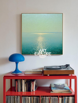 Textured Ocean Horizon Canvas for Calm Interior Vibes | ArtExplore