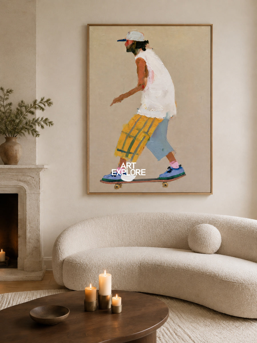 Skateboarder Wall Art #ABAV875