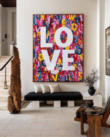 Vibrant Love & Happiness Art - Rich Textured Handmade Oil Painting | ArtExplore