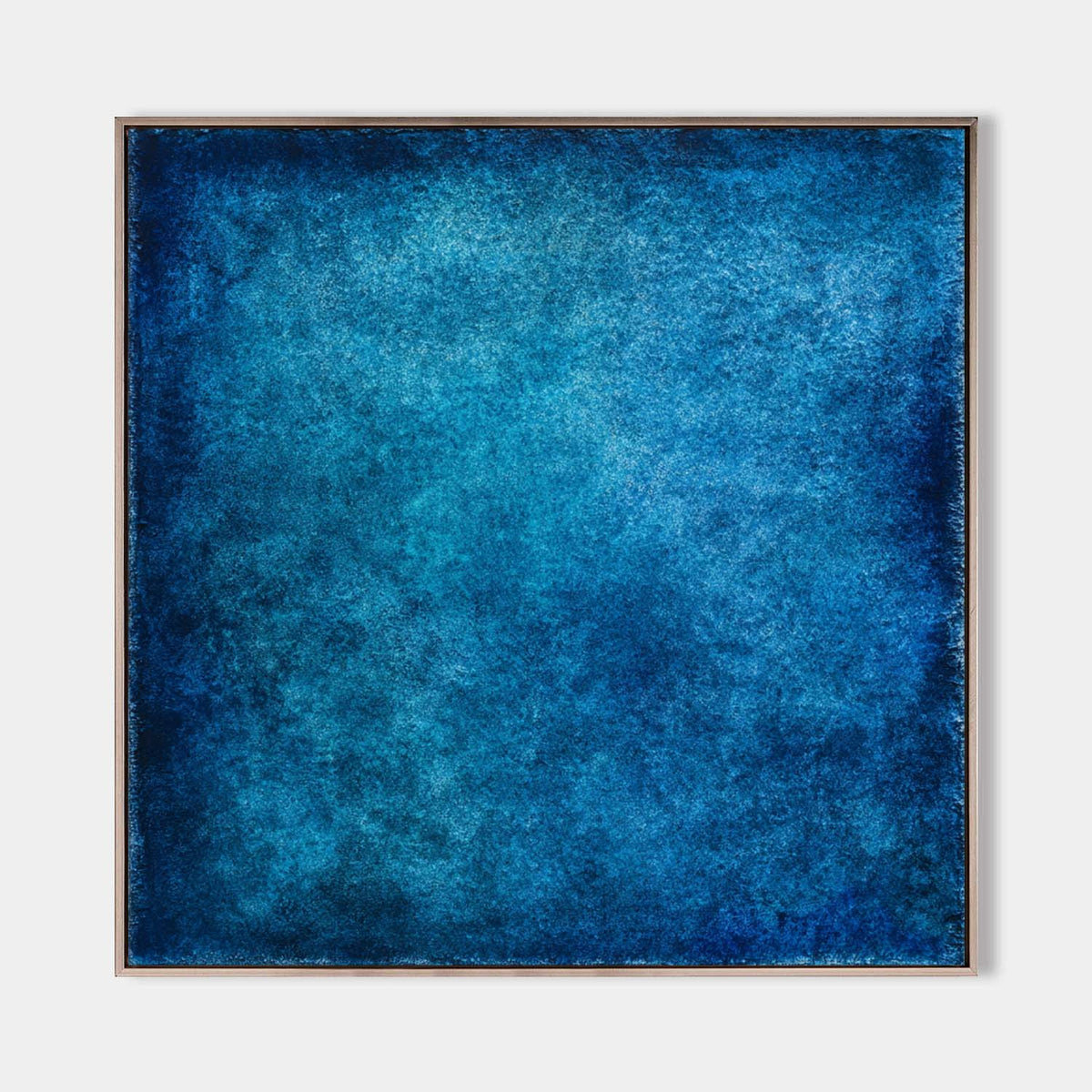 Wabi-Sabi Blue Texture Painting for Modern Living Room Wall | Handmade | ArtExplore