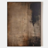 Wabi-Sabi Brown Abstract Wall Art for Large Vertical Spaces – Handmade | ArtExplore