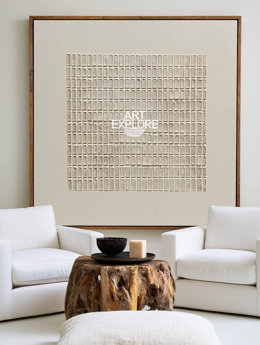 Wabi-sabi Beige Handmade Wall Art Large Beige Minimalist Painting Rich  Textured Canvas Art | Artexplore