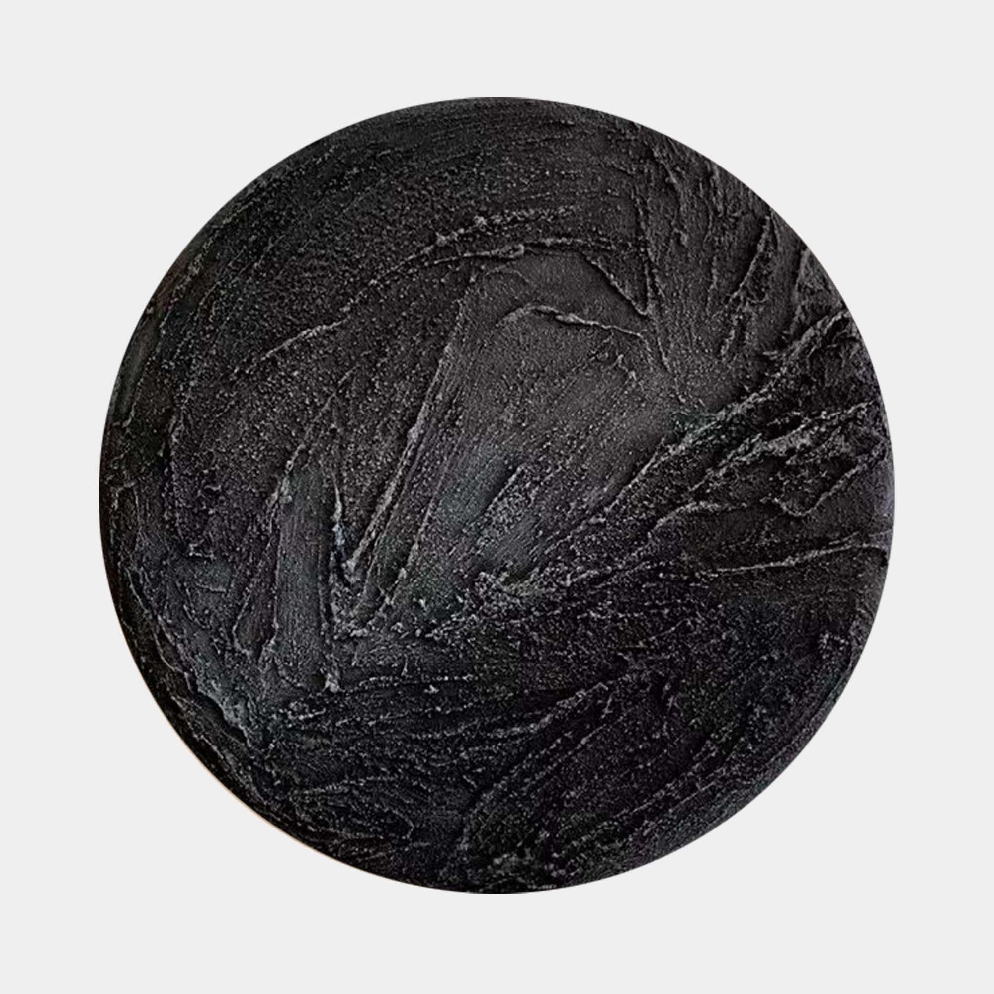 All Black Circular Wall Art Modern Circular Wall Art Black Abstract Art ...