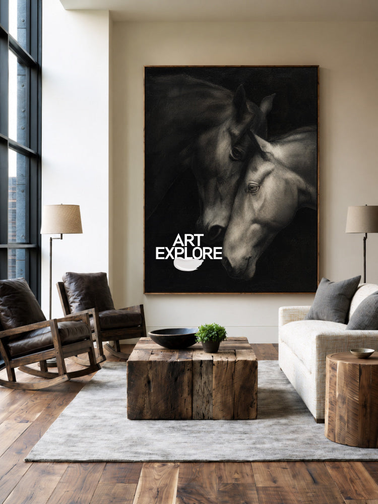 Textured Horse Art #ANH68