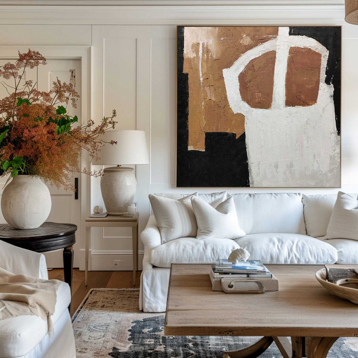 Brown Minimalist Painting #ABAS57