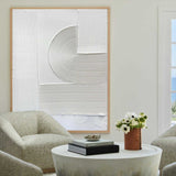 white minimalist wall art abstract acrylic painting modern paintings for living room