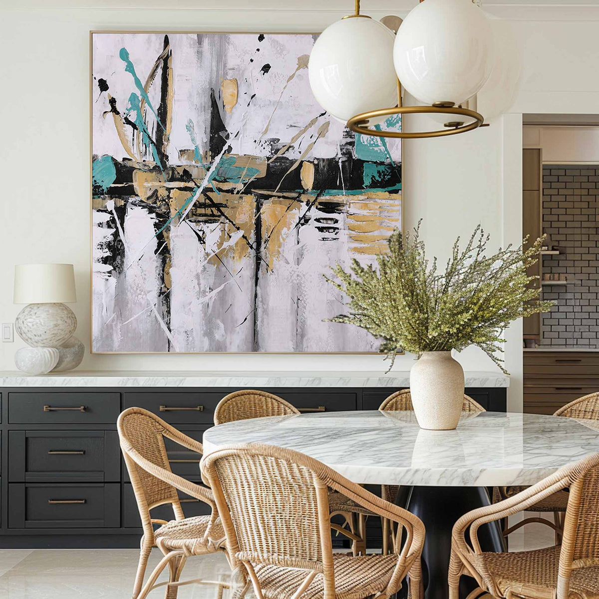 Impressionist Seascapes Coastal Abstract Wall Art Modern Coastal Artwork 