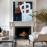 Black And Brown Abstract Painting Large Square Livingroom Canvas Art Acrylic Painting For Sale