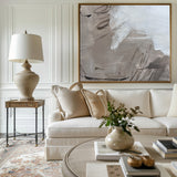 Large Grey Abstract Wall Art, Abstract Canvas Wall Art, Modern Abstract Painting For Sale