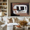 Brown Abstract Wall Art Abstract Acrylic Painting Canvas Wall Art Horizontal Wall Art For Sale
