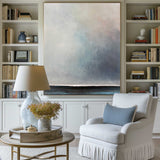 Modern Blue Abstract Wall Art Large Acrylic Painting Livingroom Canvas Artwork For Sale