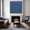 3D Textured Canvas Wall Art Blue Canvas Art Modern Minimalist Abstract Art Rich textured Painting
