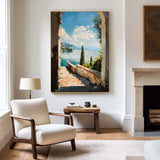 Large Landscape Art Oil Painting Livingroom Canvas Wall Art, Beautiful Impressionistic Painting