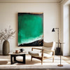 Large Green Wall Art Large Framed Green Bauhaus Wall Art Painting Green Vertical Painting