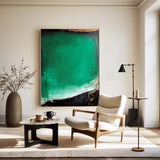 Large Green Wall Art Large Framed Green Bauhaus Wall Art Painting Green Vertical Painting