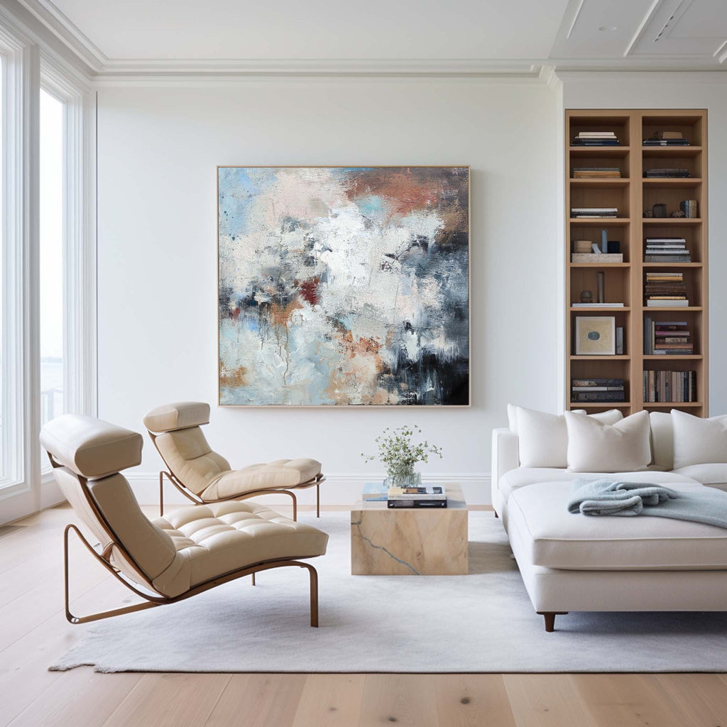 Extra Large Canvas Wall Art Square Oversize Modern Wall Decor