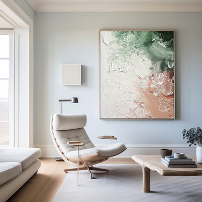 Original Green Pink Rich Texture Abstract Modern Canvas Art Contemporary Art Extra Large Abstract Canvas Wall Art Huge Abstract Painting On Canvas Acrylic