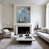 Large Modern Abstract Artwork Original Blue Abstract Canvas Wall Art