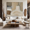 Brown And Beige Abstract Painting Minimalist Art Large Horizontal Canvas Paintings For Sale