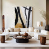 Black And White Abstract Minimalist Painting #ABAV74
