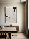 Modern Black And White Abstract Canvas Wall Art Minimalist Art Minimalist Painting For Livingroom
