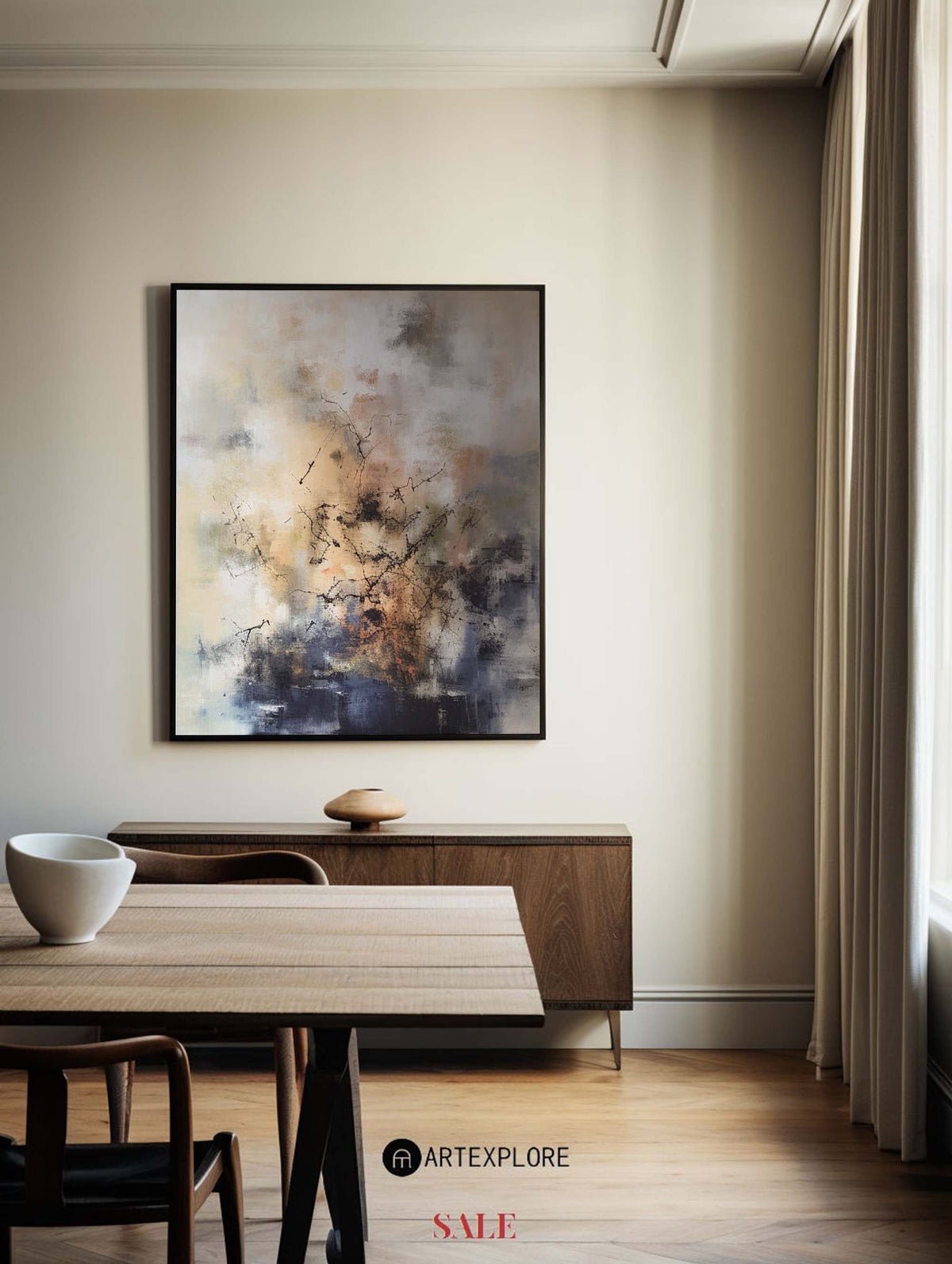 Colorful Minimalist Painting Modern Large Colorful Abstract Wall Art Livingroom Painting For Sale