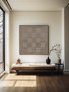 Wabi-sabi Brown Minimalist Wall Art Rich 3D Textured Canvas Art Minimalist Wall Art 