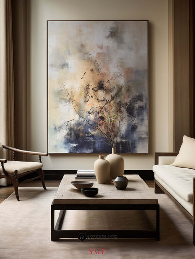 Colorful Minimalist Painting Modern Large Colorful Abstract Wall Art Livingroom Painting For Sale