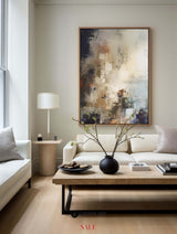 Colorful Abstract Painting Colorful Minimalist Painting Large Colorful Livingroom Painting 